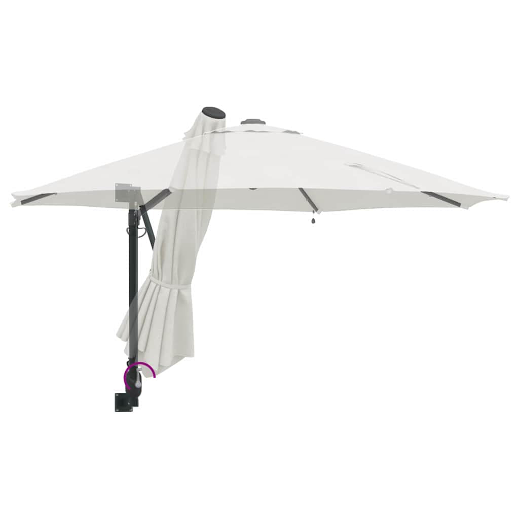 Garten-Sonnenschirm Sand 248 x 248 x 148 cm Polyester und Stahl