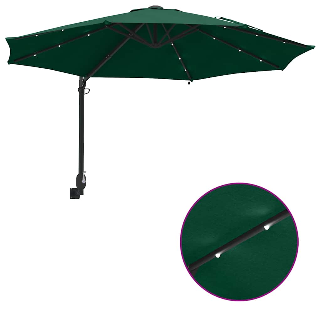 Garten-Sonnenschirm Sand 248 x 248 x 148 cm Polyester und Stahl