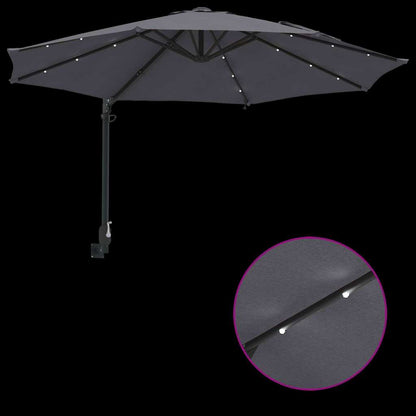 Garten-Sonnenschirm Sand 248 x 248 x 148 cm Polyester und Stahl