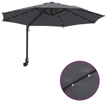 Garten-Sonnenschirm Sand 248 x 248 x 148 cm Polyester und Stahl