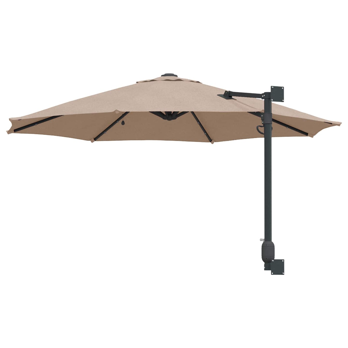Garten-Sonnenschirm Sand 248 x 248 x 148 cm Polyester und Stahl