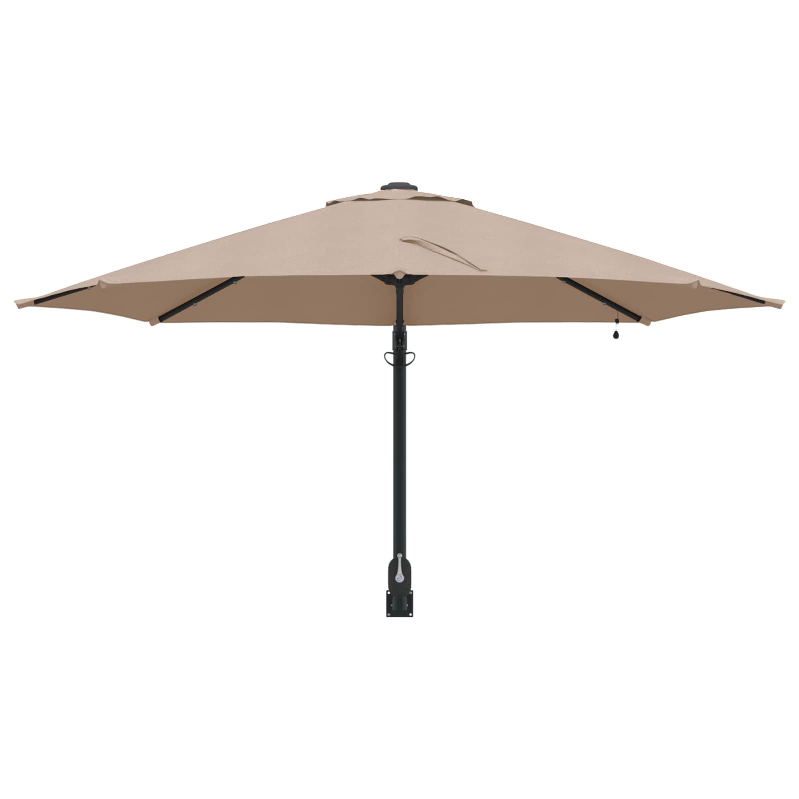 Garten-Sonnenschirm Sand 248 x 248 x 148 cm Polyester und Stahl
