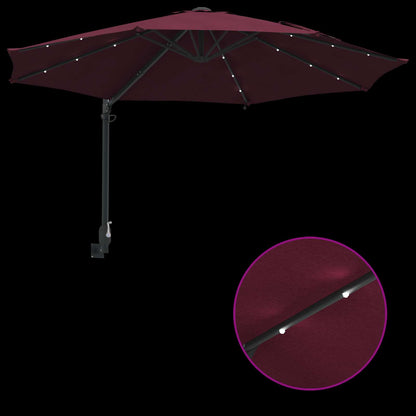 Garten-Sonnenschirm Sand 248 x 248 x 148 cm Polyester und Stahl