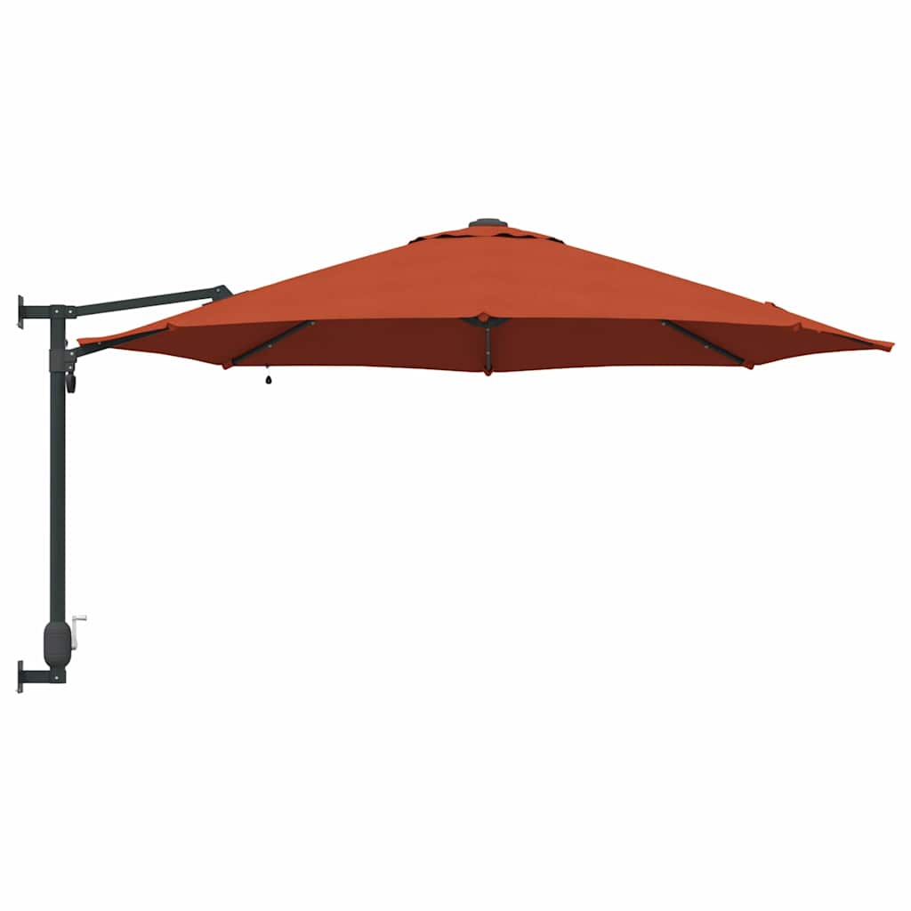 Garten-Sonnenschirm Sand 248 x 248 x 148 cm Polyester und Stahl