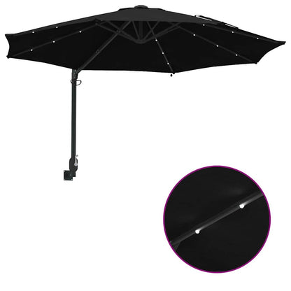 Garten-Sonnenschirm Sand 248 x 248 x 148 cm Polyester und Stahl