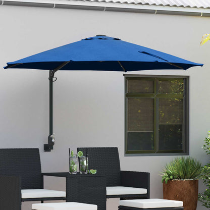 Garten-Sonnenschirm Sand 248 x 248 x 148 cm Polyester und Stahl