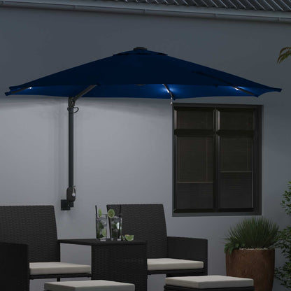 Garten-Sonnenschirm Sand 248 x 248 x 148 cm Polyester und Stahl