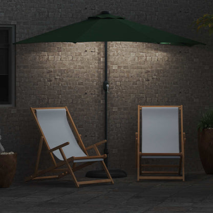 Garten-Sonnenschirm Sand 294 x 150 x 224 cm Polyester und Stahl