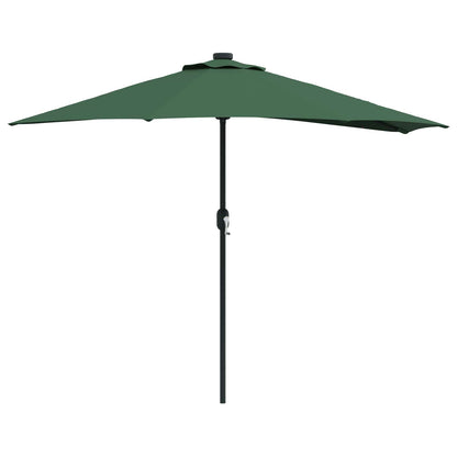 Garten-Sonnenschirm Sand 294 x 150 x 224 cm Polyester und Stahl