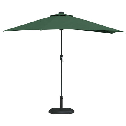 Garten-Sonnenschirm Sand 294 x 150 x 224 cm Polyester und Stahl