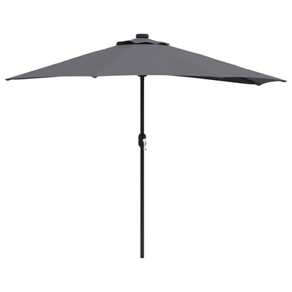 Garten-Sonnenschirm Sand 294 x 150 x 224 cm Polyester und Stahl