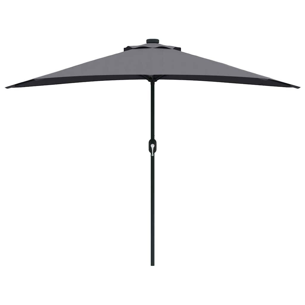 Garten-Sonnenschirm Sand 294 x 150 x 224 cm Polyester und Stahl