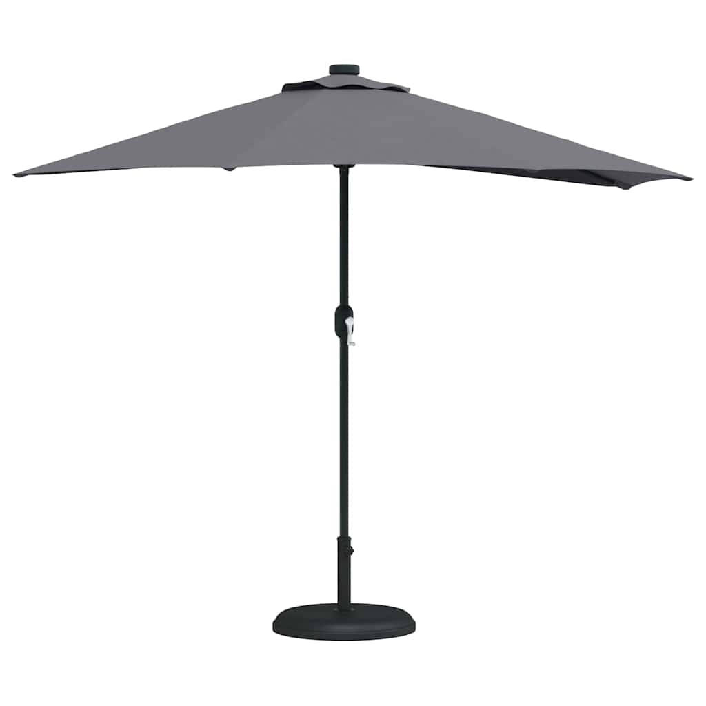 Garten-Sonnenschirm Sand 294 x 150 x 224 cm Polyester und Stahl