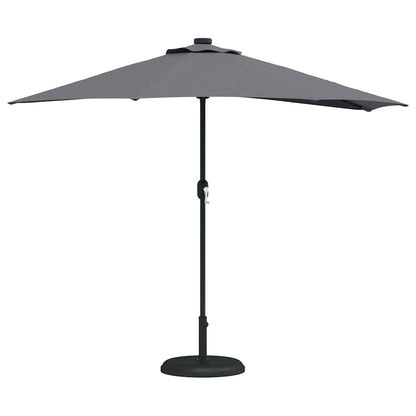 Garten-Sonnenschirm Sand 294 x 150 x 224 cm Polyester und Stahl