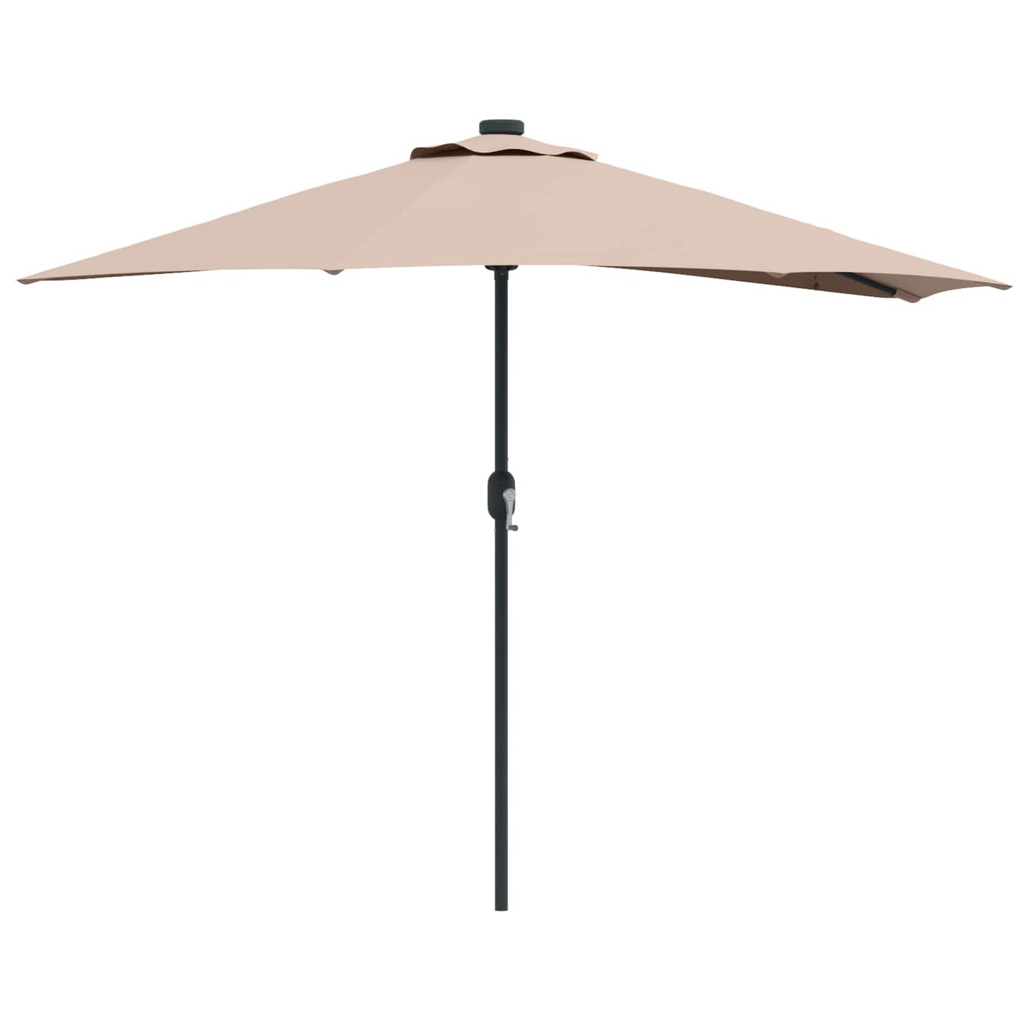 Garten-Sonnenschirm Sand 294 x 150 x 224 cm Polyester und Stahl
