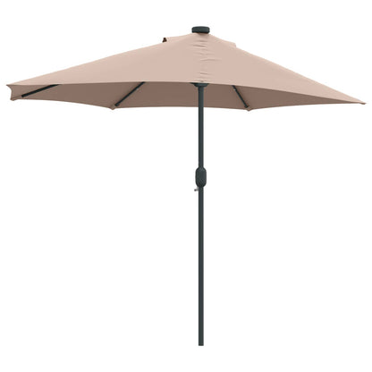 Garten-Sonnenschirm Sand 294 x 150 x 224 cm Polyester und Stahl