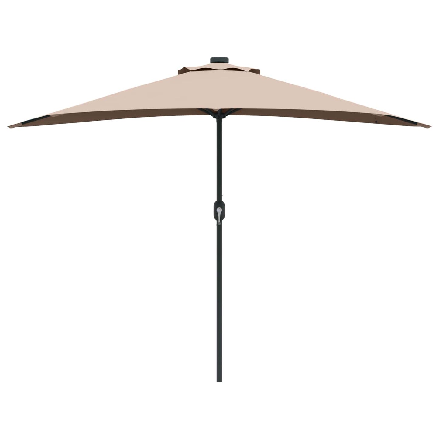 Garten-Sonnenschirm Sand 294 x 150 x 224 cm Polyester und Stahl