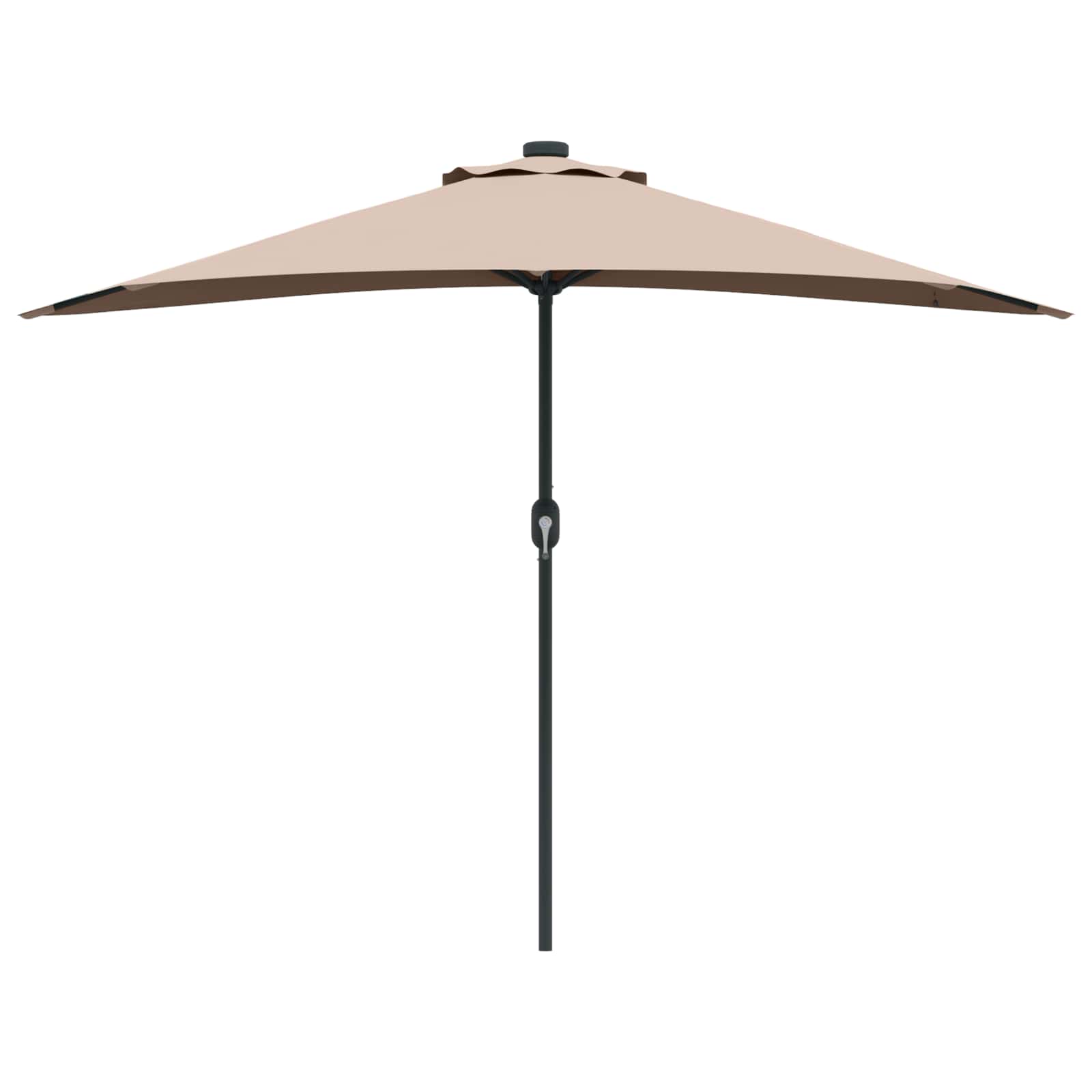 Garten-Sonnenschirm Sand 294 x 150 x 224 cm Polyester und Stahl