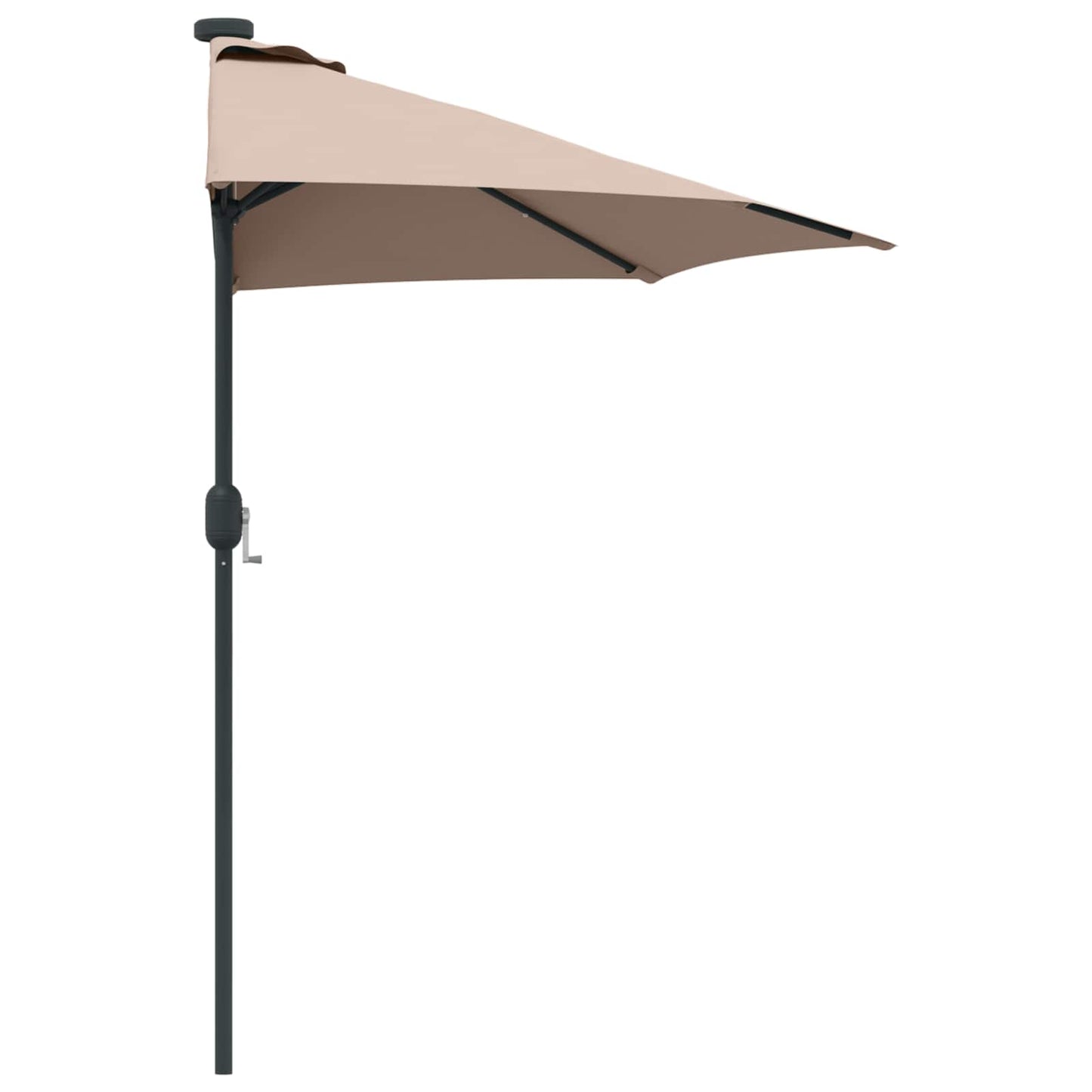 Garten-Sonnenschirm Sand 294 x 150 x 224 cm Polyester und Stahl