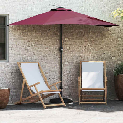 Garten-Sonnenschirm Sand 294 x 150 x 224 cm Polyester und Stahl