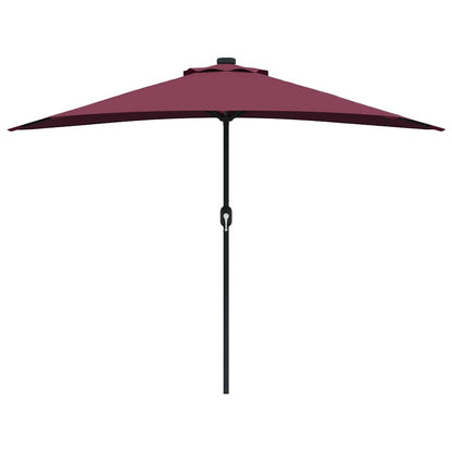 Garten-Sonnenschirm Sand 294 x 150 x 224 cm Polyester und Stahl