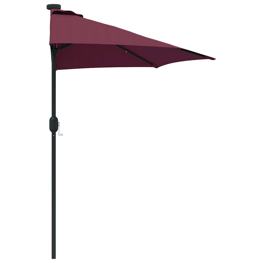 Garten-Sonnenschirm Sand 294 x 150 x 224 cm Polyester und Stahl