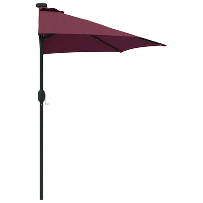 Garten-Sonnenschirm Sand 294 x 150 x 224 cm Polyester und Stahl