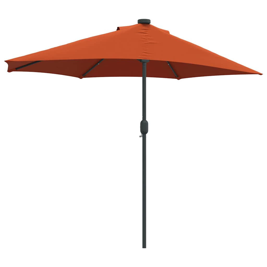 Garten-Sonnenschirm Sand 294 x 150 x 224 cm Polyester und Stahl