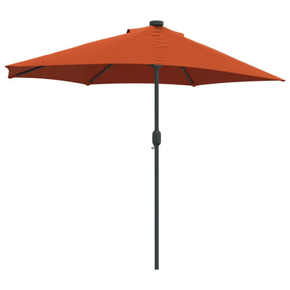 Garten-Sonnenschirm Sand 294 x 150 x 224 cm Polyester und Stahl