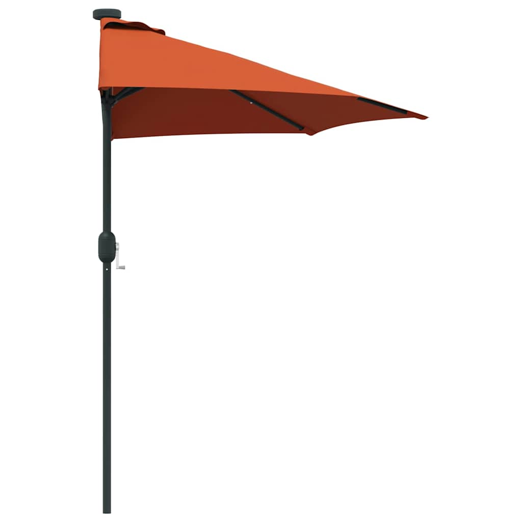 Garten-Sonnenschirm Sand 294 x 150 x 224 cm Polyester und Stahl