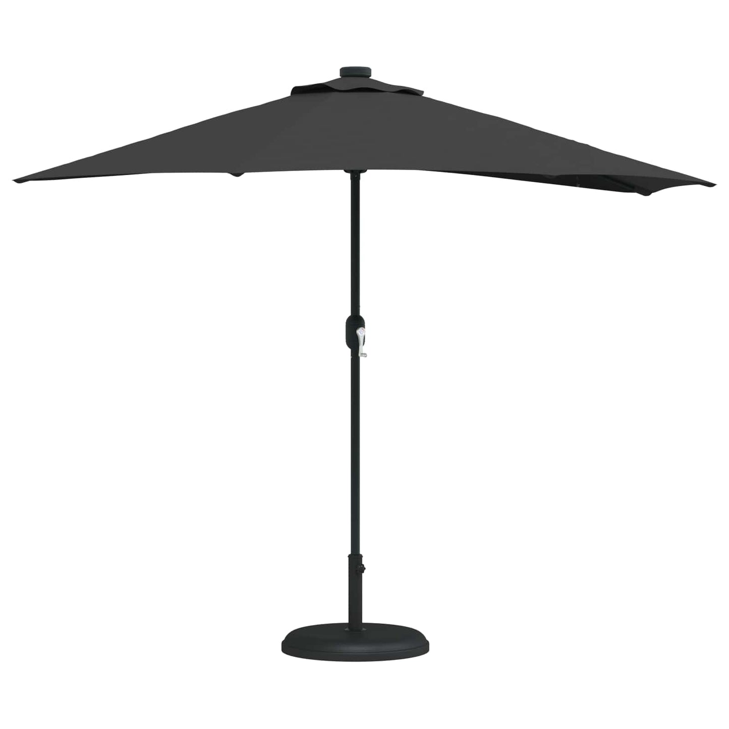 Garten-Sonnenschirm Sand 294 x 150 x 224 cm Polyester und Stahl