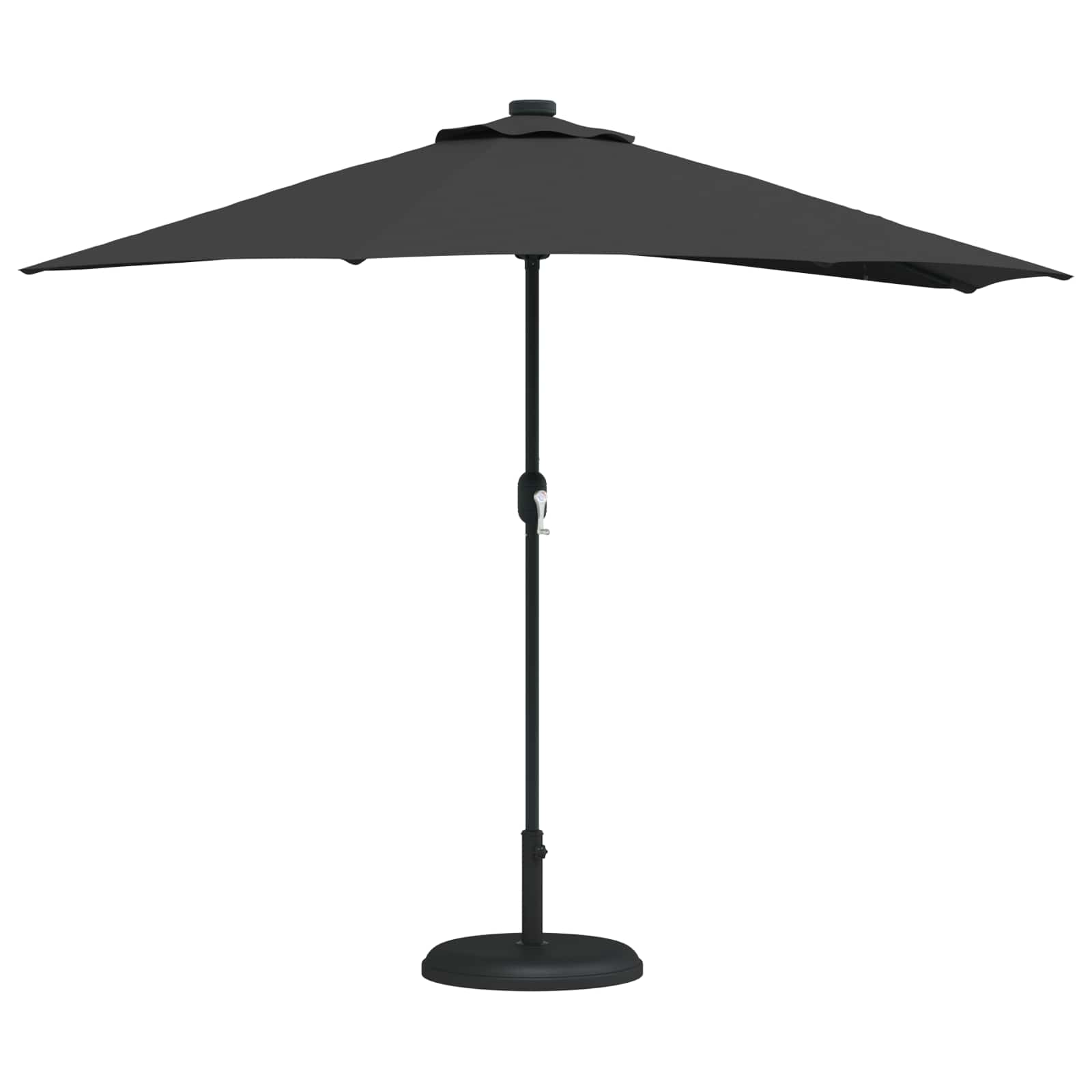 Garten-Sonnenschirm Sand 294 x 150 x 224 cm Polyester und Stahl