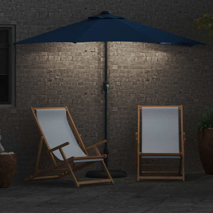Garten-Sonnenschirm Sand 294 x 150 x 224 cm Polyester und Stahl