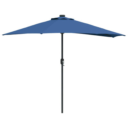 Garten-Sonnenschirm Sand 294 x 150 x 224 cm Polyester und Stahl