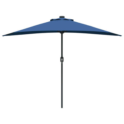 Garten-Sonnenschirm Sand 294 x 150 x 224 cm Polyester und Stahl