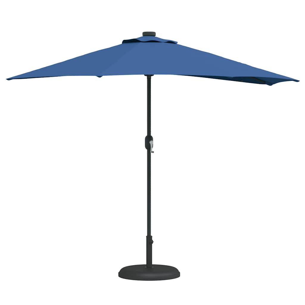 Garten-Sonnenschirm Sand 294 x 150 x 224 cm Polyester und Stahl