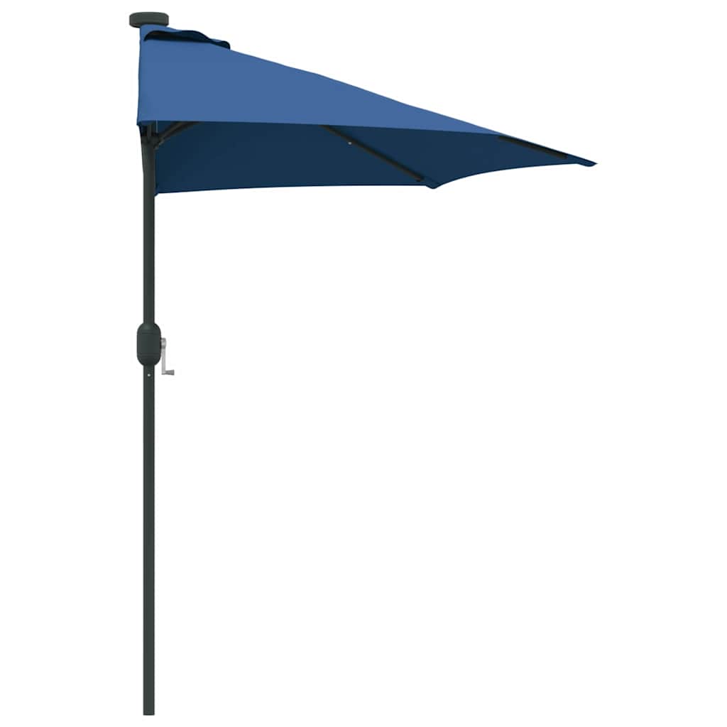 Garten-Sonnenschirm Sand 294 x 150 x 224 cm Polyester und Stahl