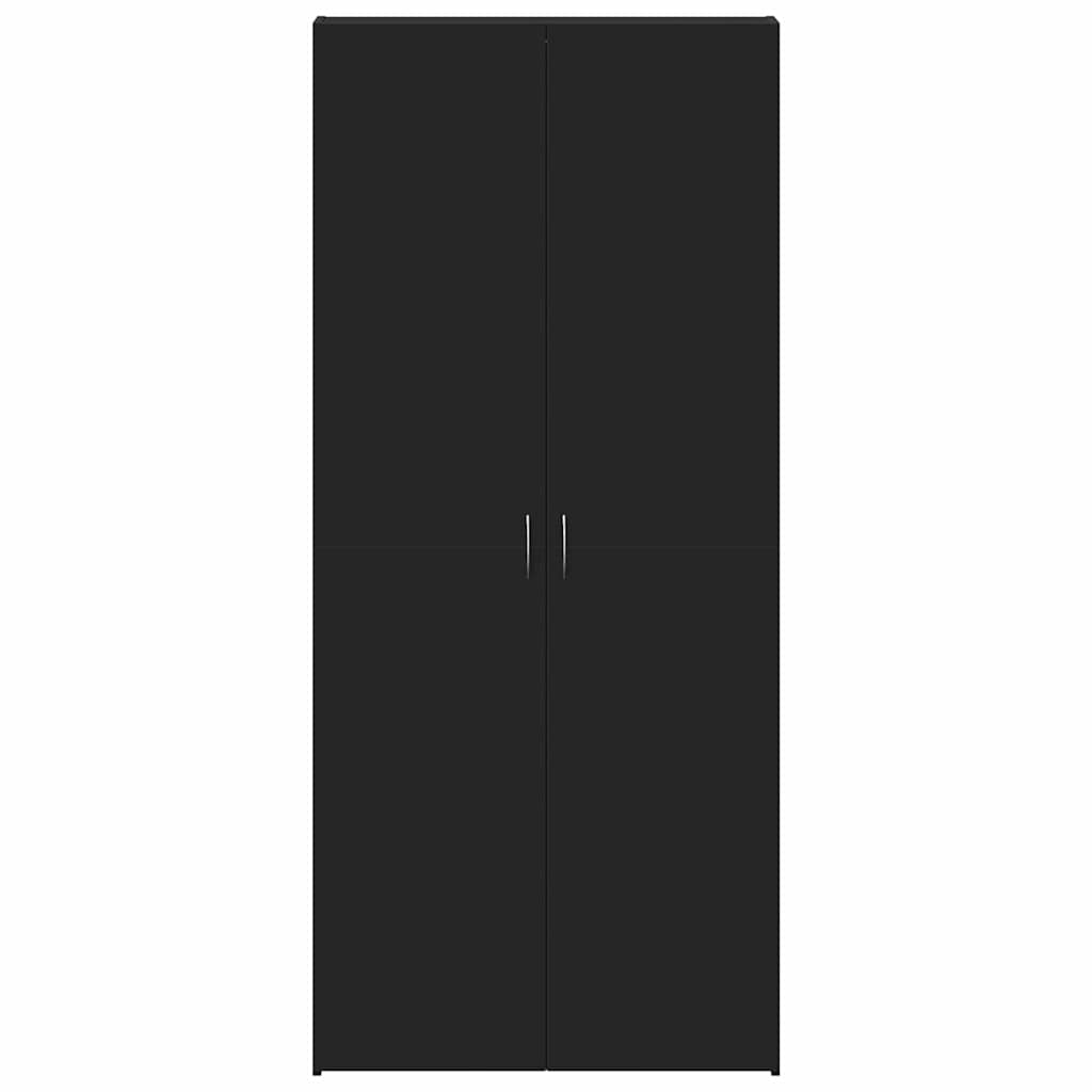 Schuhschrank mit Regal Weiß 80 x 35,5 x 180 cm Holzwerkstoff
