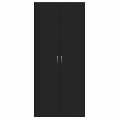 Schuhschrank mit Regal Weiß 80 x 35,5 x 180 cm Holzwerkstoff