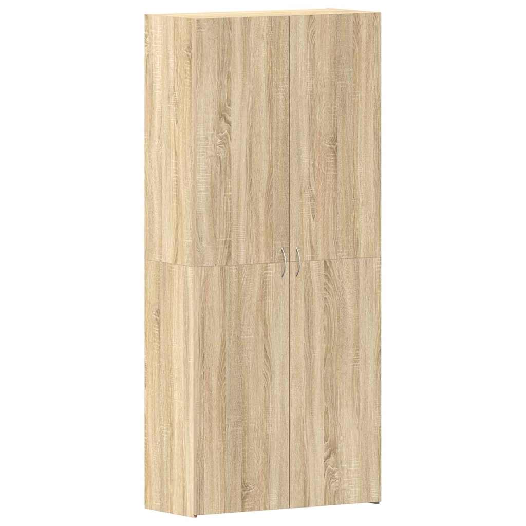 Schuhschrank mit Regal Weiß 80 x 35,5 x 180 cm Holzwerkstoff