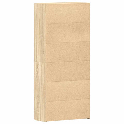 Schuhschrank mit Regal Weiß 80 x 35,5 x 180 cm Holzwerkstoff