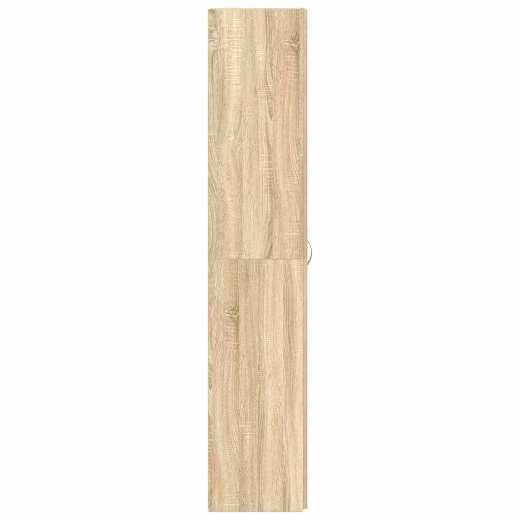 Schuhschrank mit Regal Weiß 80 x 35,5 x 180 cm Holzwerkstoff