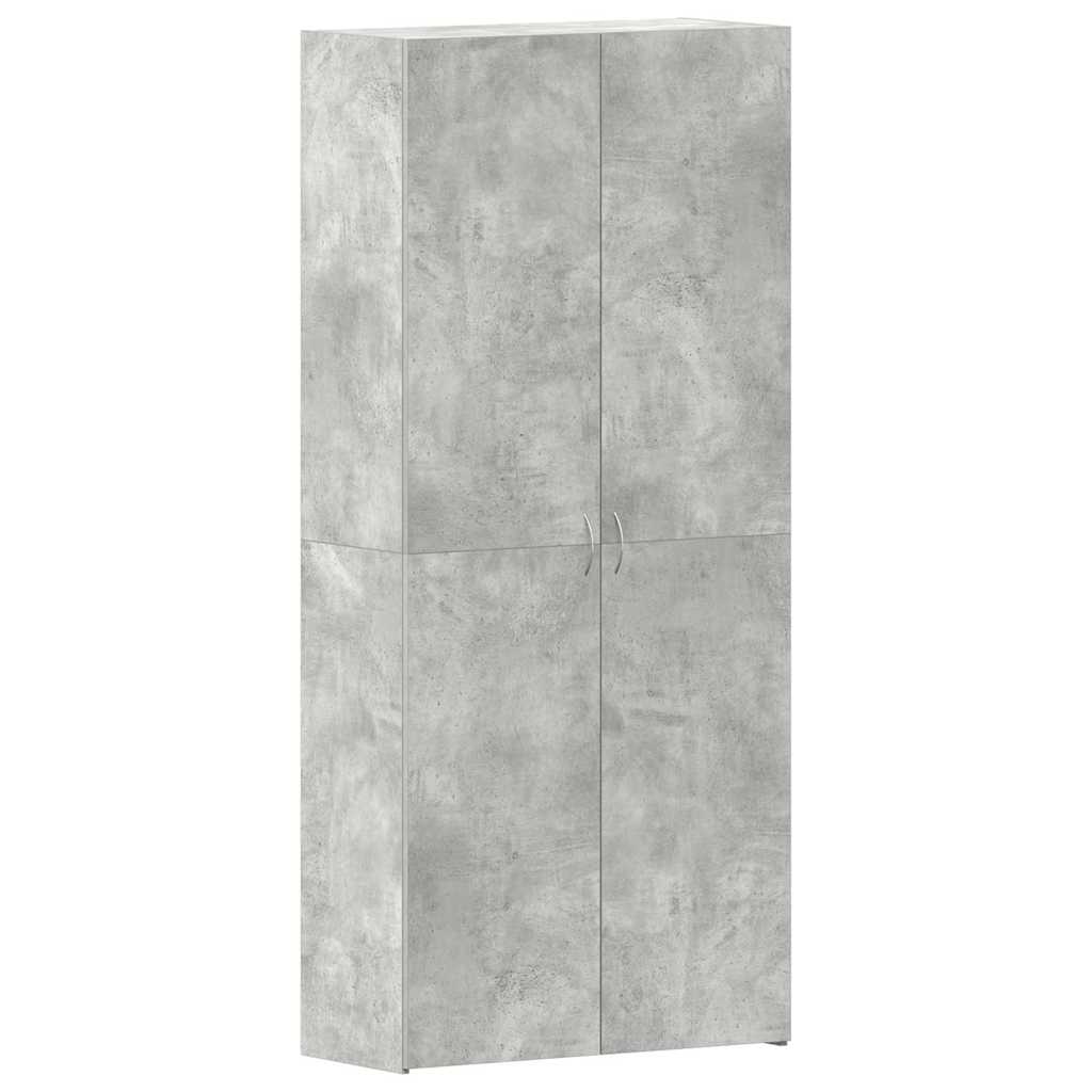 Schuhschrank mit Regal Weiß 80 x 35,5 x 180 cm Holzwerkstoff
