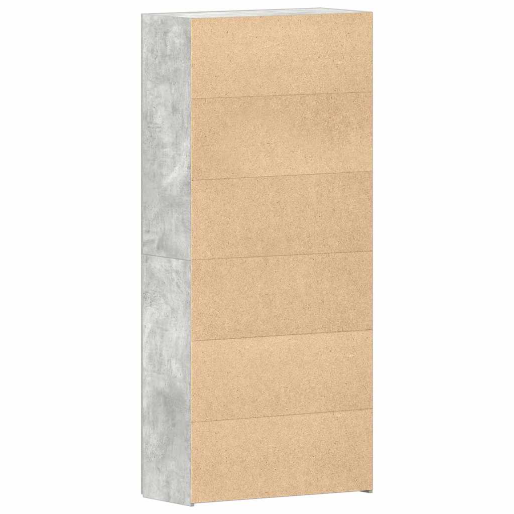 Schuhschrank mit Regal Weiß 80 x 35,5 x 180 cm Holzwerkstoff
