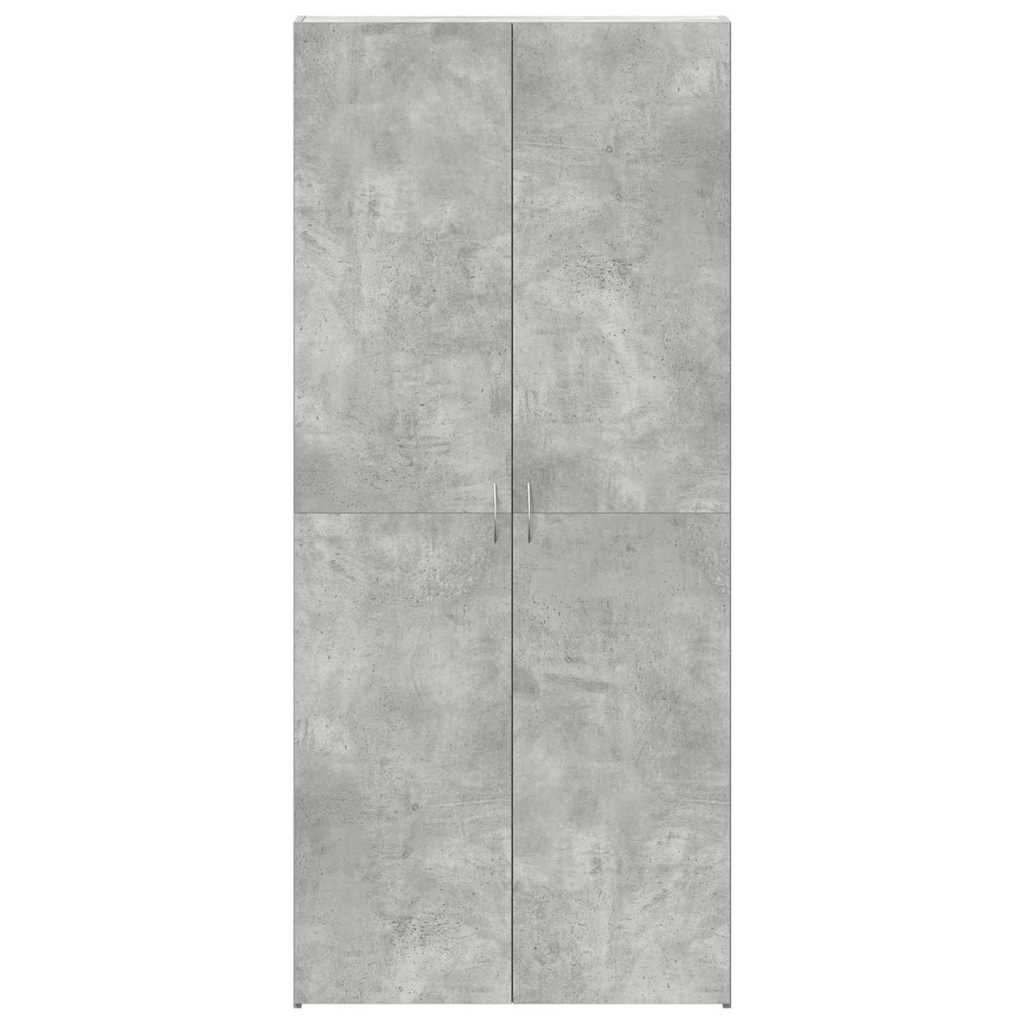 Schuhschrank mit Regal Weiß 80 x 35,5 x 180 cm Holzwerkstoff