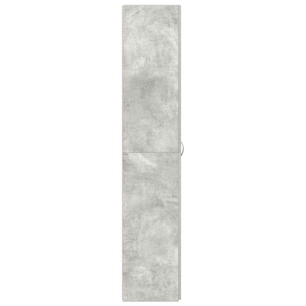 Schuhschrank mit Regal Weiß 80 x 35,5 x 180 cm Holzwerkstoff
