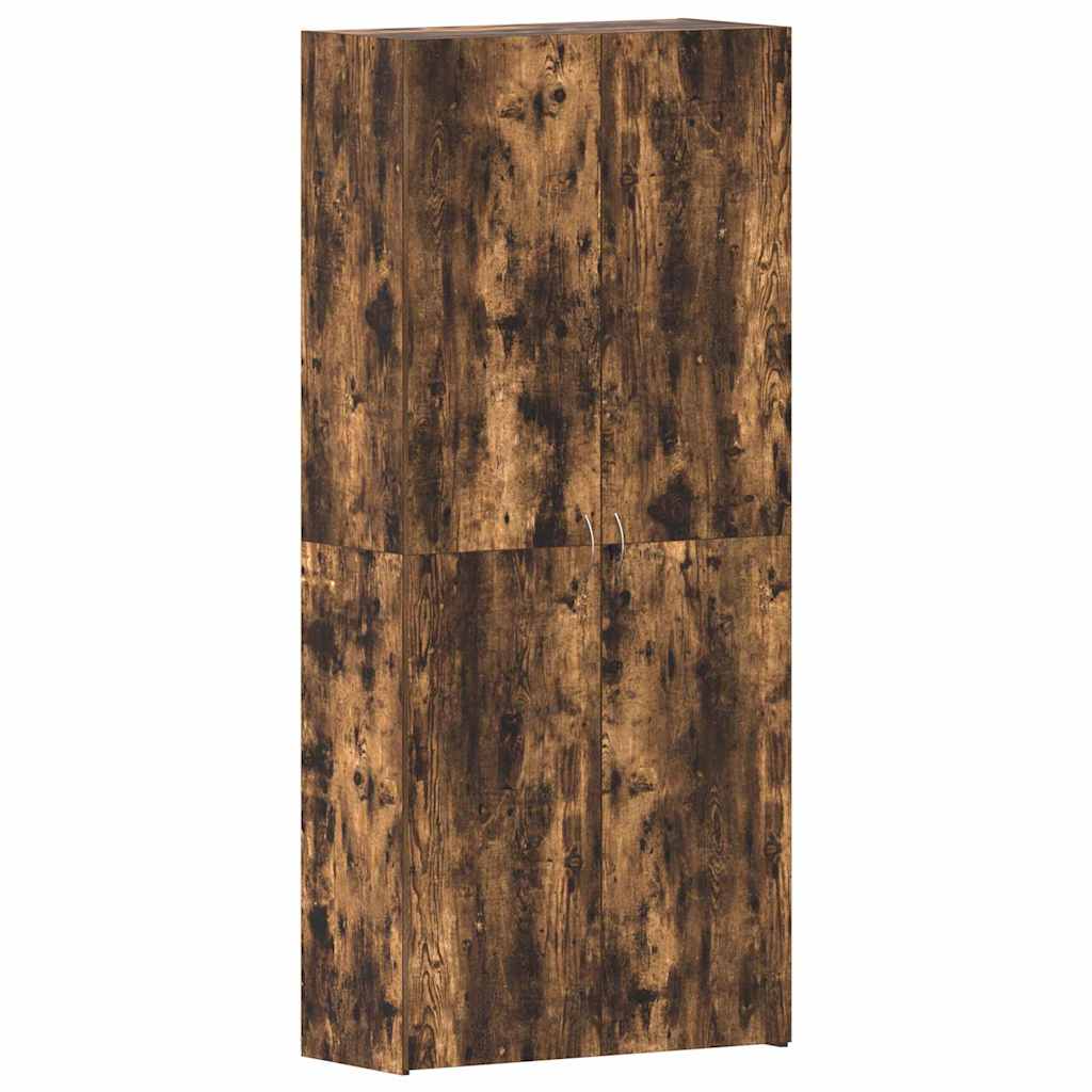 Schuhschrank mit Regal Weiß 80 x 35,5 x 180 cm Holzwerkstoff