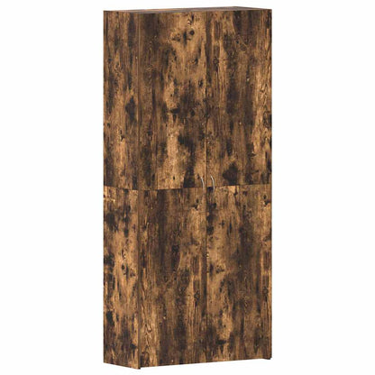 Schuhschrank mit Regal Weiß 80 x 35,5 x 180 cm Holzwerkstoff