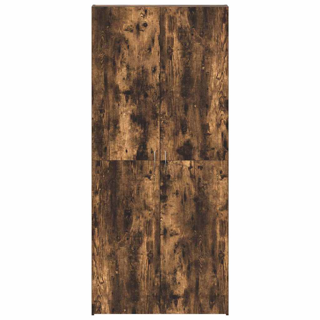 Schuhschrank mit Regal Weiß 80 x 35,5 x 180 cm Holzwerkstoff
