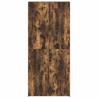 Schuhschrank mit Regal Weiß 80 x 35,5 x 180 cm Holzwerkstoff